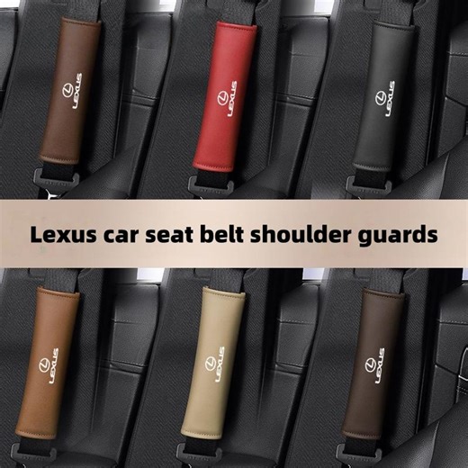 Lexus Nappa Leather Seatbelt Shoulder Pads and Seatbelt Protectors - Etsy
