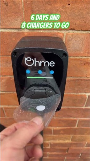 EV charger installation race against Christmas #evcharger #festive