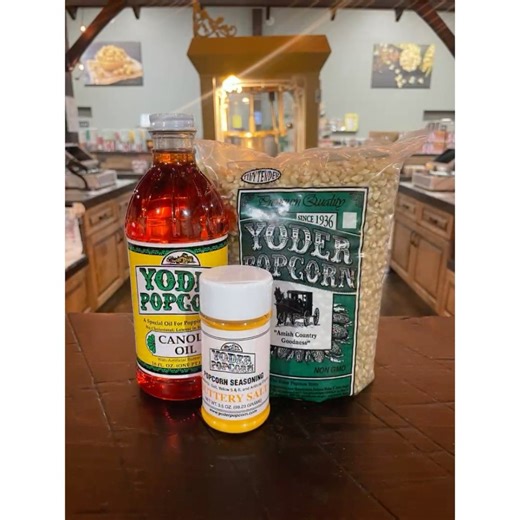 7.6K views · 20 reactions | In 1936, Rufus Yoder started growing popcorn on his family farm and a business was born. Today, the same fine products and friendly service are provided by Rufus' great nice Sharon. Get your mouthwatering popcorn today.  yoderpopcorn.com | NTPA Truck and Tractor Pulling | Facebook