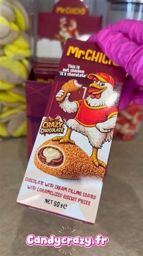 Une cuisse de poulet en chocolat ?! 😳🍗🍫 (je la coupe en deux)