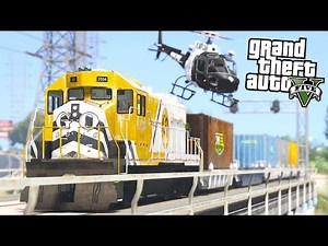 Hijacking a Train in GTA 5!!