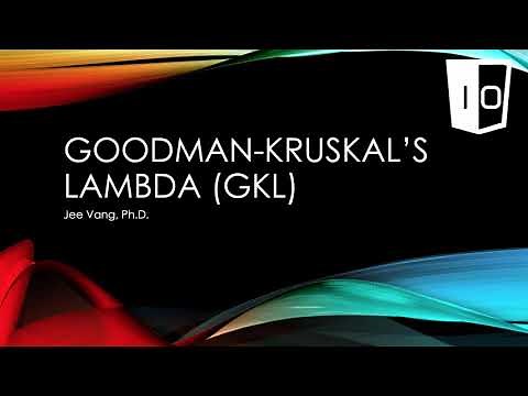 Goodman-Kruskal's Lambda, Association Measure for Proportional Reduction in Error (PRE)