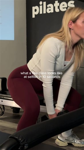 reformer trains your core. flex trains your muscles. both matter. book your flex class at selfishpilates.com #strengthtraining #strengthclasses #sacramentofitness #sacramentowellness #fitnessstudio