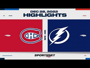 NHL Highlights | Canadiens vs. Lightning - December 28, 2022
