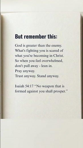 🛡️ The Closer You Get to Jesus, the Harder the Battle 🙏 Isaiah 54:17 | Stand Firm in Faith