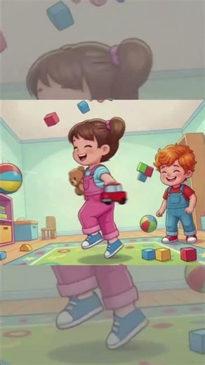 Clean Up Time! 🧸✨ #kidsmusic #cleanup