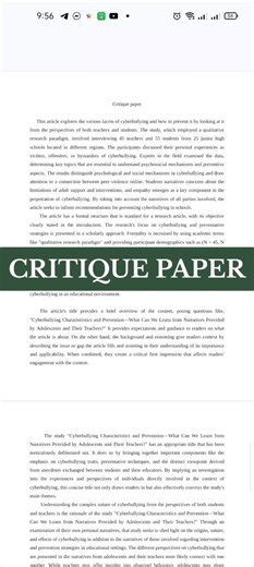 Academic Commission Services for Critique Papers