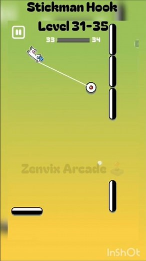 Stickman Hook Levels 31-35 Walkthrough | No commentary #technogamerz #anshubisht #mrbeastgaming