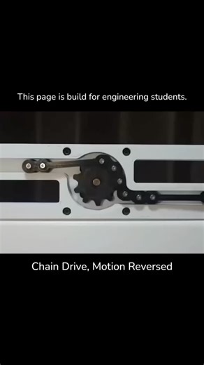 MindOnTorque • Mental Mechanics | Can a Chain Drive Reverse Motion? 🤯 In this video, we explain how a modified chain drive mechanism reverses the direction of motion using a... | Instagram