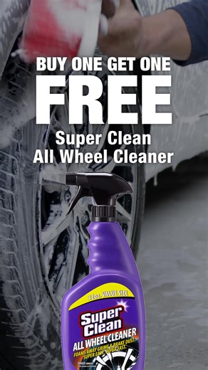 Shop Super Clean All Wheel Cleaner. This custom-blend formula instantly releases road grime and brake dust, leaving wheels clean to the original finish. | O'Reilly Auto Parts