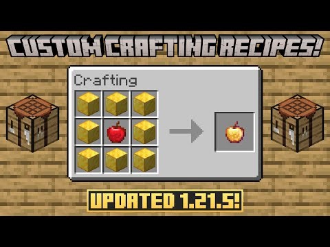 How to Make Custom Crafting Recipes in Minecraft 1.21.5 | Minecraft Data Pack Tutorial