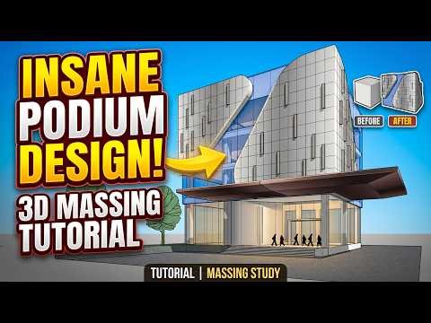 SKETCHUP BUILDING TUTORIAL | THE BUILT IN PODIUM