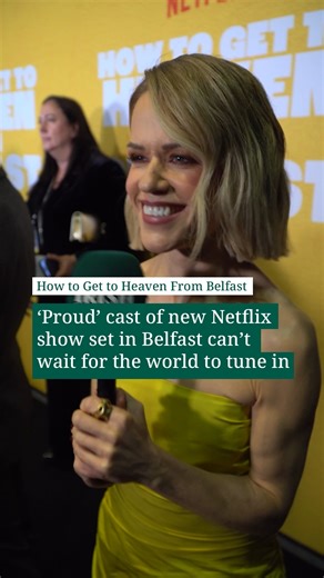 "I am very proud it is Belfast-based. I am a Belfast girl, so I love to see it." The cast of 'How To Get To Heaven From Belfast' say they can't wait for 'the world' to tune into the new Netflix comedy thriller series. They spoke to The Irish News at Wednesday night's premiere. 🎥 Dylan Hegarty | Irish News