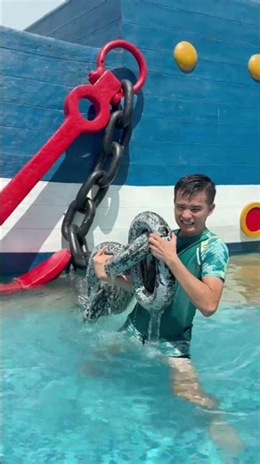 [ACC] Pulling the giant iron chain: Do you dare to try? 🏋️⛓️🤯 #shorts #trending