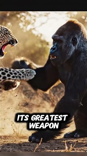 Leopard Attacks Gorilla… Big Mistake! 🐆🦍