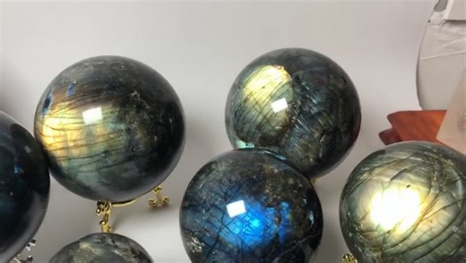 Watch Natural Labradorite Sphere Rock Quartz Crystal Ball  on Amazon Live