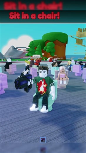 Roblox | sit chair 11 😂🚽 #roblox #gaming #shorts