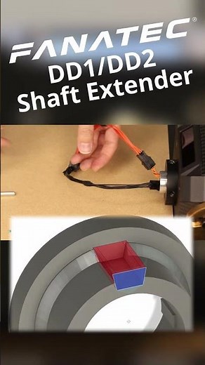 Fanatec Podium DD1/DD2 shaft extender - simracing accessory install and review