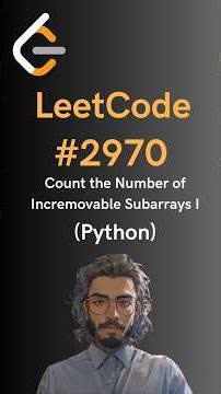 LeetCode#2970 Count the Number of Incremovable Subarrays I - Python