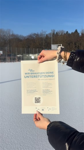 UNISPORT der RPTU in Landau on Instagram: "📣Wir brauchen deine Unterstützung! 📣 Der Lehrstuhl für Marketing der RPTU führt aktuell eine Umfrage zum UNISPORT Landau durch und durch deine Teilnahme würdest du uns einen großen Gefallen tun. 🥰 Dein Feedback hilft uns nämlich, die Angebote weiter zu verbessern! 👏 Die Teilnahme dauert ca. 10 Minuten. Mach mit und gestalte den UNISPORT aktiv mit! 🙌 Einfach den QR-Code scannen oder mit folgendem Link an der Umfrage teilnehmen.⤵️ https://ww3.unipark