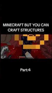 MINECRAFT BUT YOU CAN CRAFT STRUCTURE'S #sehar