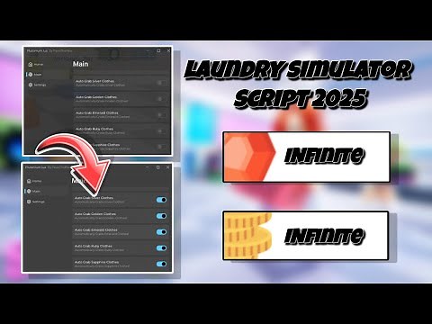 [OP] LAUNDRY SIMULATOR SCRIPT | UNLOCK GAMEPASS & MORE | ROBLOX SCRIPT SHOWCASE 2025