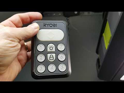 Ryobi garage door indoor remote reprogram.