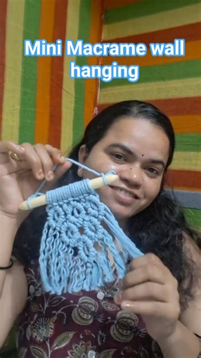 MINI HANDMADE MACRAME WALL HANGING DIY #shorts #macrame #wallhanging #viral#diy #macrametutorial