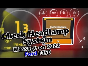 Check Headlamp System Message on a 2022 F150