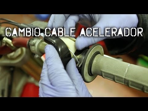 Cambiar cable de acelerador moto