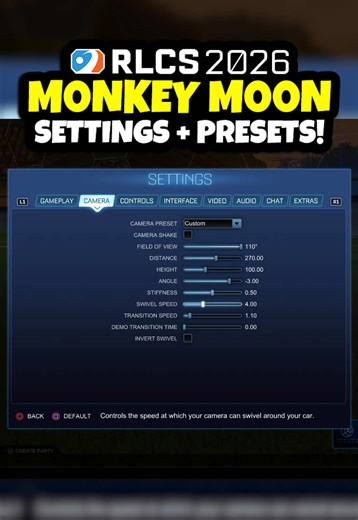 Rocket League RLCS 2026 Settings and Presets
