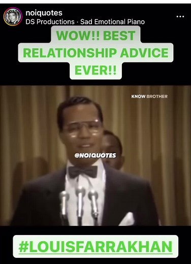 Relationship Advice from the Honorable Minister Louis Farrakhan