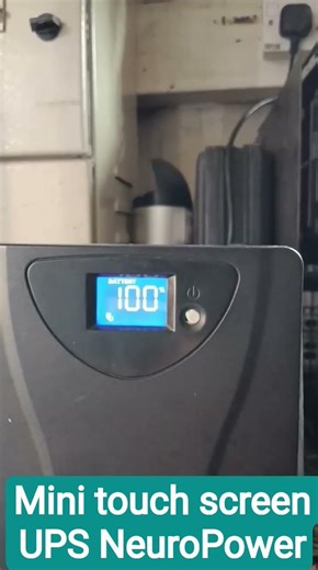 mini touch screen on NeuroPower UPS #sorotan #ups #power #supply
