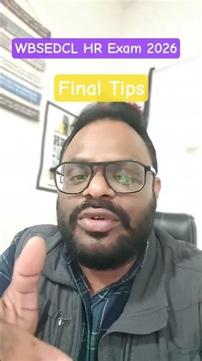 WBSEDCL Assistant Manager HR Exam 2026 final tips by Nishikant Sir #examtips #exampreparation