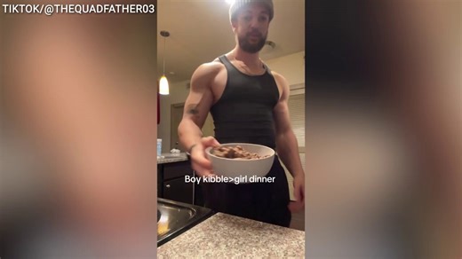 Young bodybuilder shares why he eats viral 'boy kibble' meal