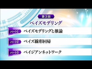データサイエンスの技術 機械学習概論II 第３回 ベイズモデリング（放送大学番組ＰＲ）