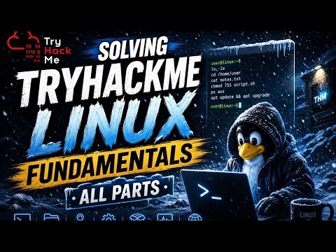 🐧 TryHackMe Linux Fundamentals (All Parts) | Cybersecurity 101