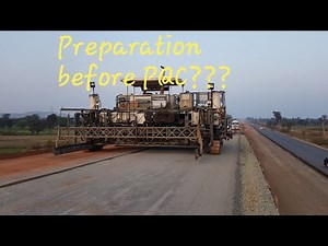 Rigid Pavement/PQC preparation before concrete laying..