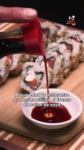 This is how to use the soy sauce bottle correctly