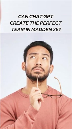 Can CHATGPT Make the PERFECT NFL TEAM? #shorts #youtubeshorts #viral #madden