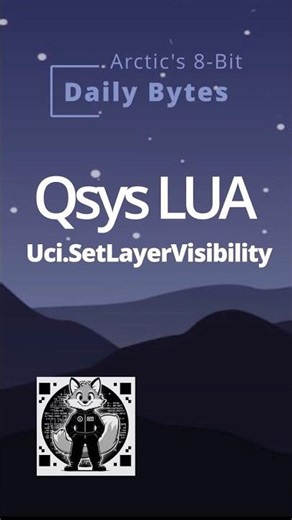 QSC Qsys Uci.SetLayerVisibility