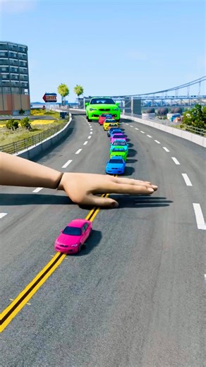 Colorful Small To Giant Cars vs Slep #4