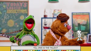 Kick back and “Unpack Your Adjectives” with Kermit the Frog, Fozzie Bear, and Fortune Feimster! See this performance and so much more in #SchoolhouseRock50SingAlong, now streaming on Disney and Hulu. | The Muppets