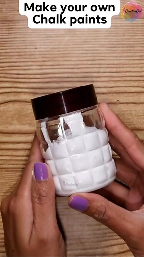 46K views · 1K reactions | Make your own chalk paints #creativecatcraft #artandcraft #arttutorial #homedecor #diy #chalkpaint #diychalkpaint | CreativeCat | Facebook