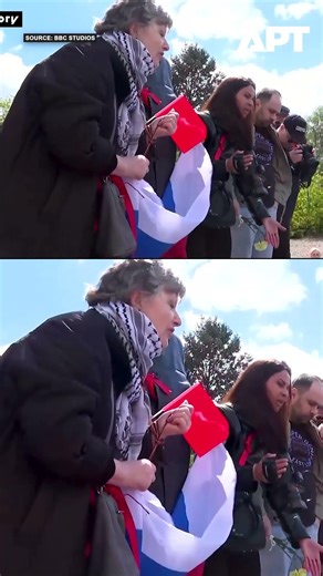Woman Snatches Russian Flag During Warsaw Soviet Memorial Ceremony | APT