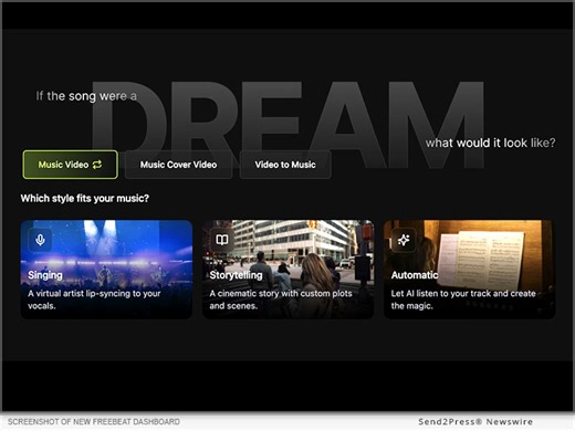 freebeat Launches New AI Music Video Generator Built for Singing, Storytelling, and Performance