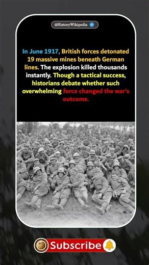 25,000 Dead in Hours — Battle of Messines #Belgium