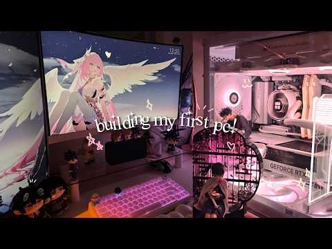 building my first gaming pc! | white aesthetic, lian li o11, 4070ti