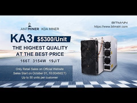 ANTMINER KA3 Official Launch 🎉