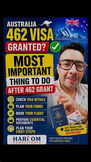 Australian 462 Visa: Most Important Thing to Do After Grant! #462